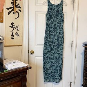 All that Jazz Teal Floral Maxi Dress